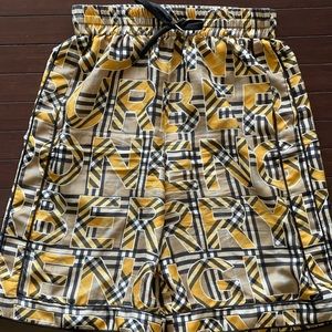 Authentic Mens Burberry Check Silk Shorts Size (X-Small)